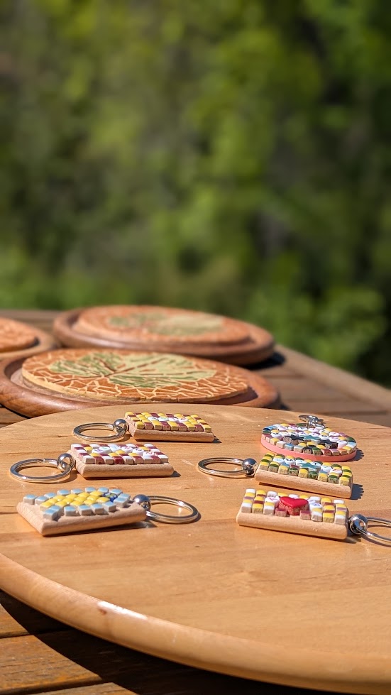 Porte-clés en mosaïque