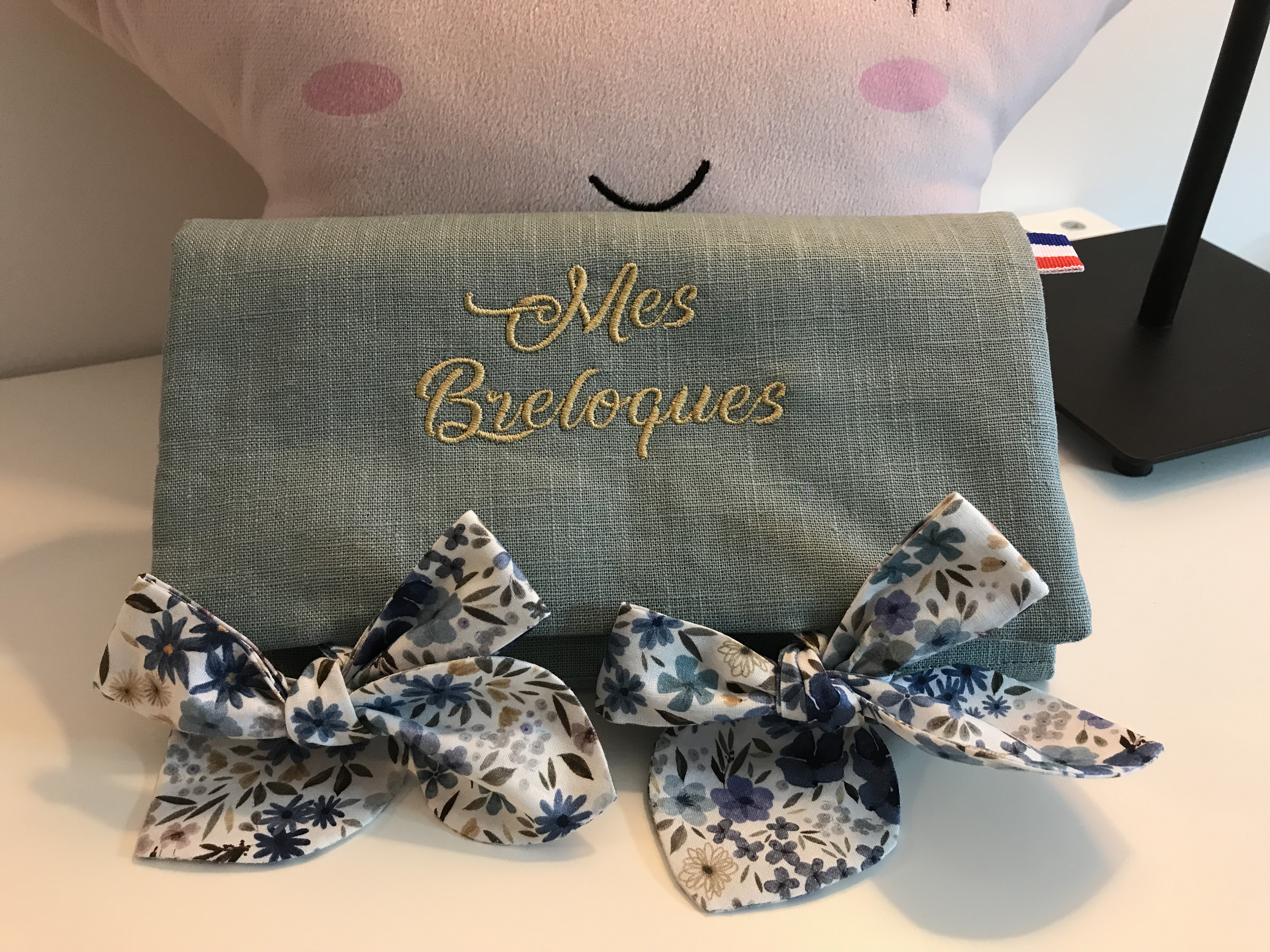 "ECRIN" Pochette à Bijoux brodée
